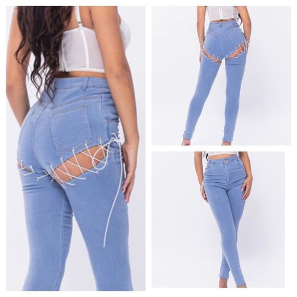 People of the World Denim - Lace Me Up Skinny Jeans